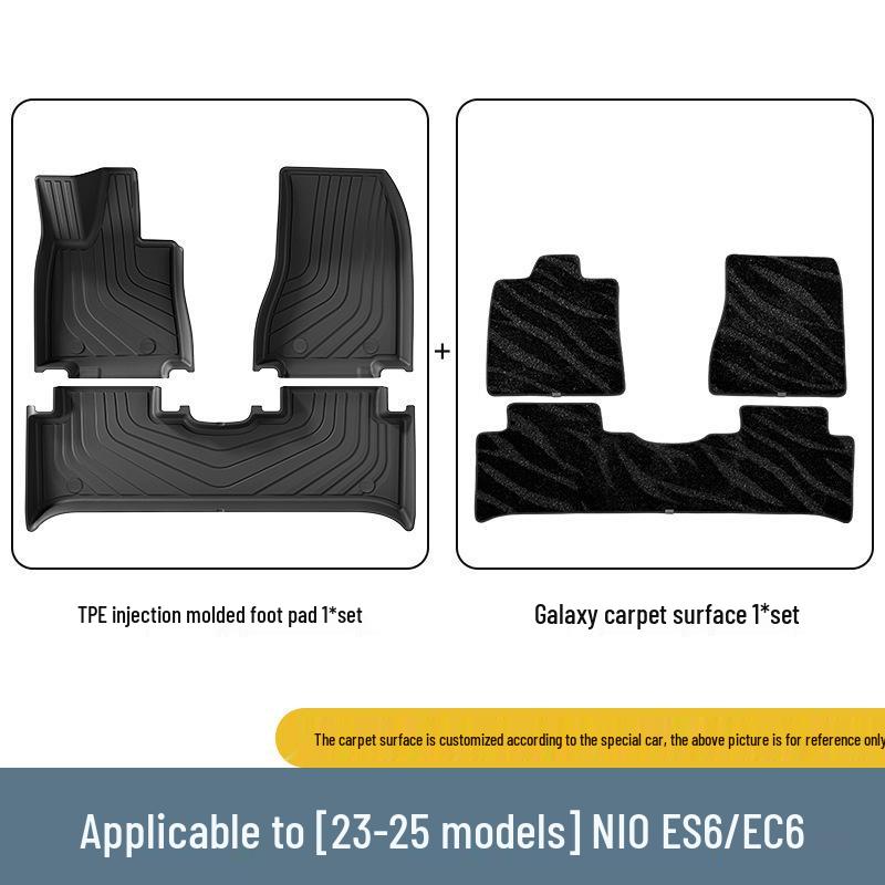 Custom TPE Car Mats for Weilai ES6/EC6 (Model Years 23-25) – Includes Trunk Mat