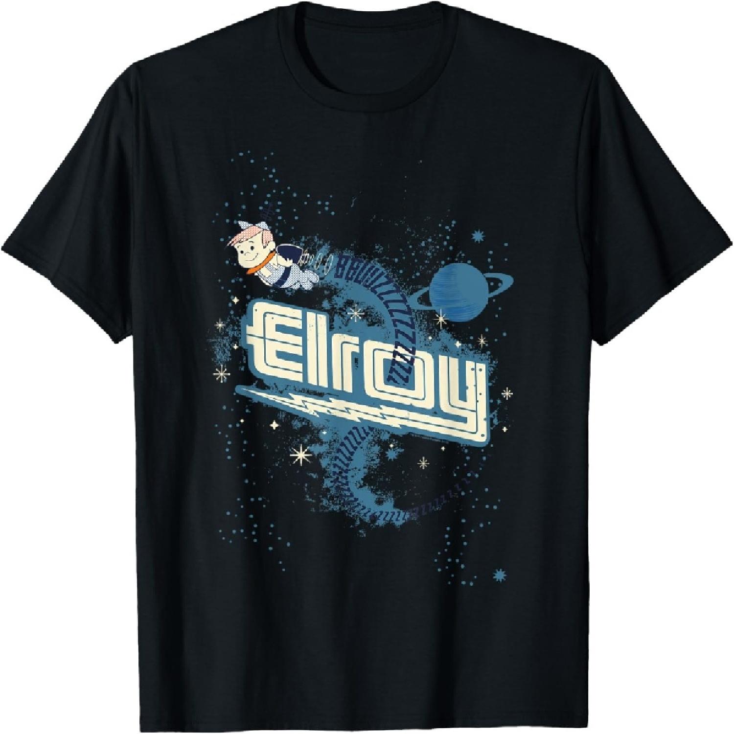 The Jetsons Buz Elroy T-Shirt - Unisex-Adults, Black, Small S