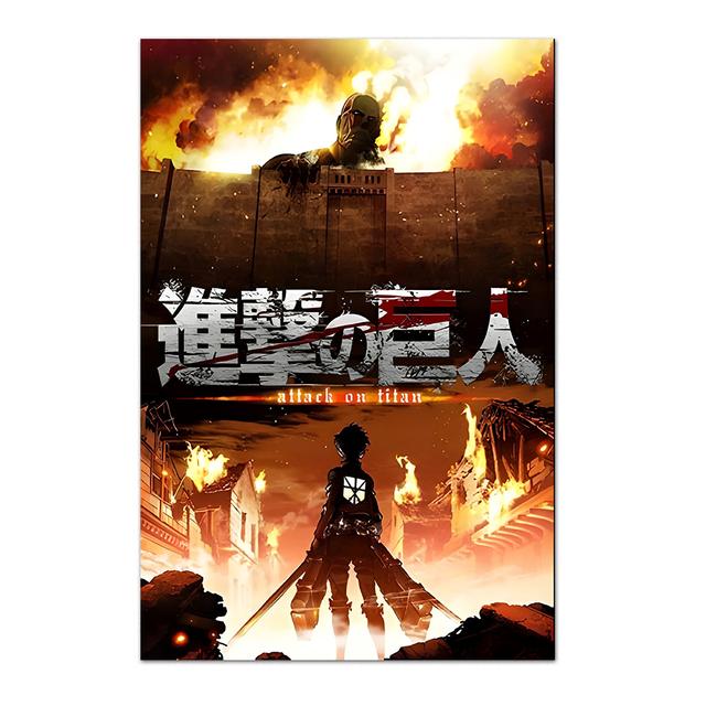 Anime Attack Titan Poster Levi Allen Mikasa Character Home Wall Art Canvas Painting Printing Pictures Bedroom