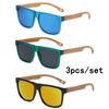3Pcs/set New Square Sunglasses Women Men Rectangle Sun Glasses Female Oval Eyewear  for Male Female Eyeglasses