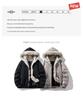 Unisex Thick Plush Vulture Hooded Cotton Winter Jacket
