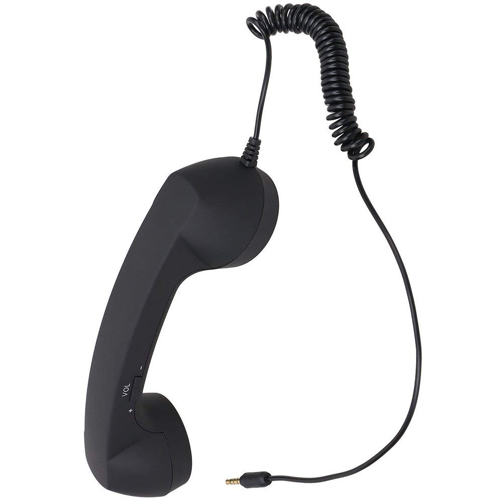 Retro Klassisches 3,5 mm Telefonhörer Mini Mikrofon Anrufempfänger Für Smartphone