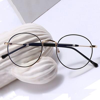 Neue Mode Blaulichtfilterbrille Damen Herren Runde Fassung Optische Brille Augenschutz Büro Computerbrille Ultraleicht