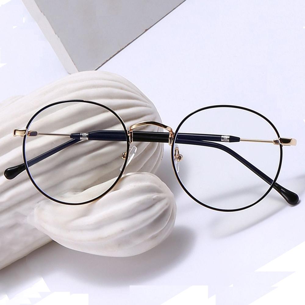 Neue Mode Blaulichtfilterbrille Damen Herren Runde Fassung Optische Brille Augenschutz Büro Computerbrille Ultraleicht