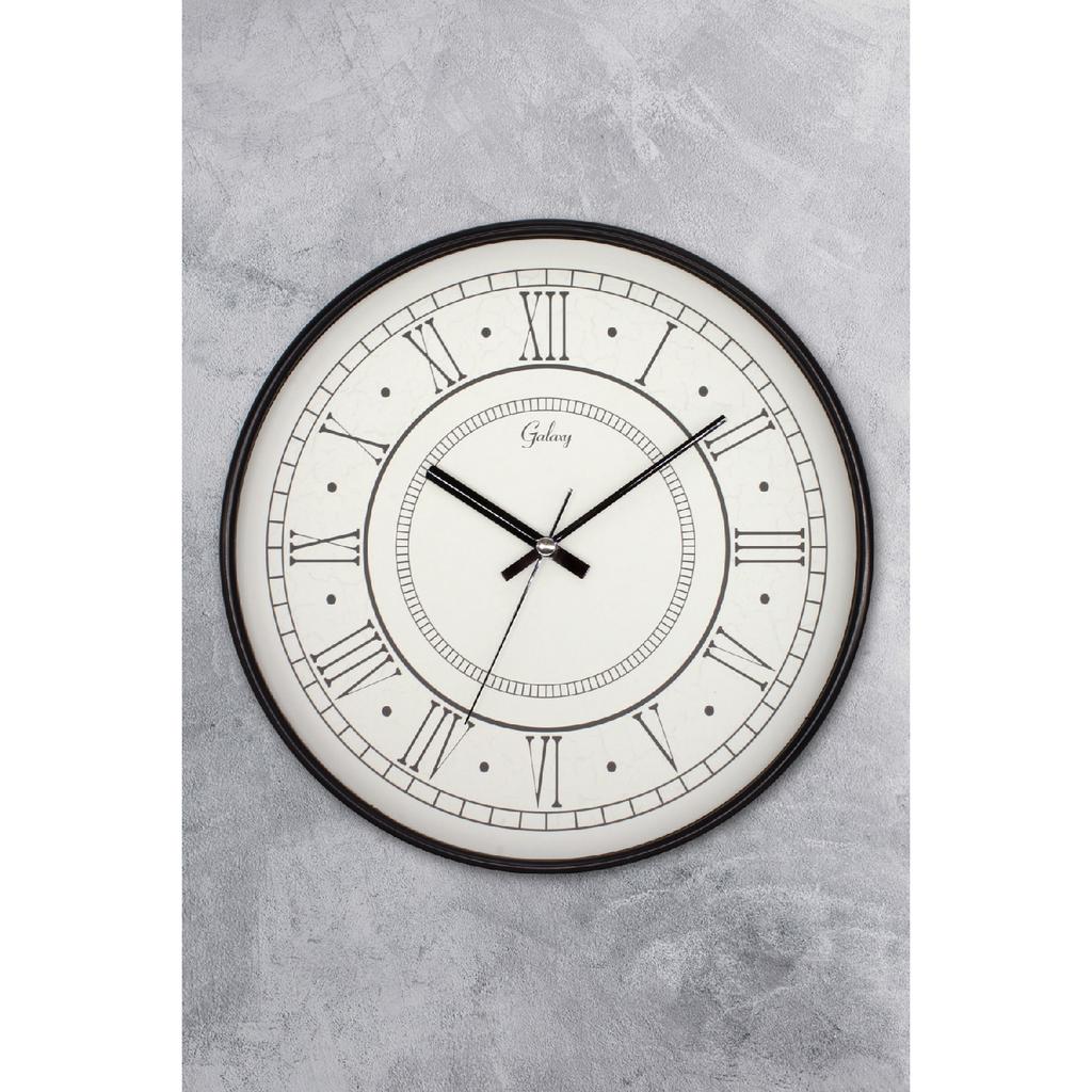 30 cm Wanduhr aus echtem Glas mit geräuschlosem Mechanismus