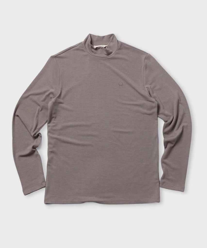 PANICALE Slim Fit Embroidered Turtleneck T-Shirt [7 Colors]
