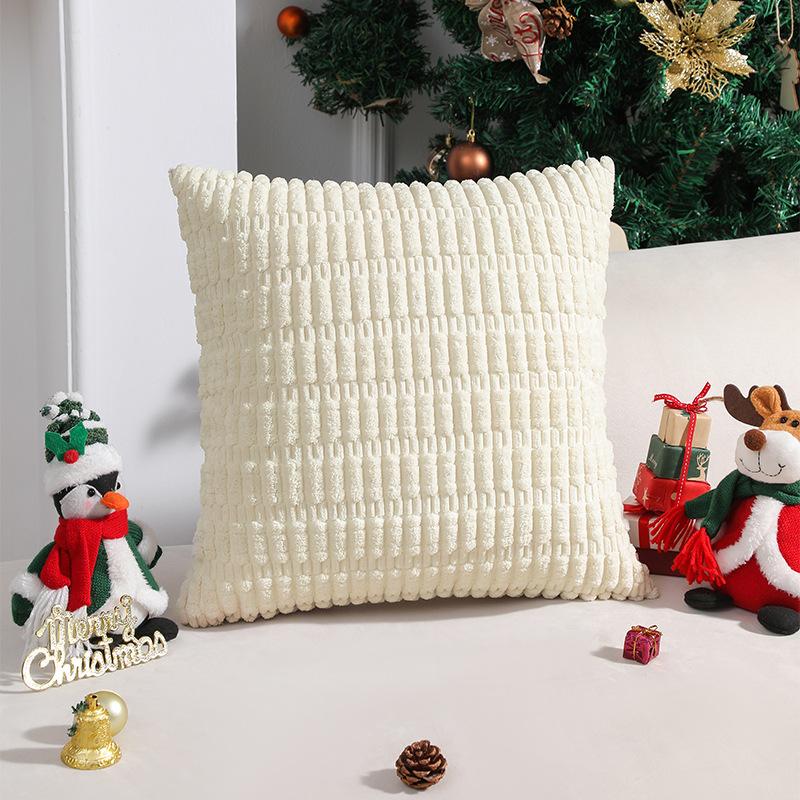New Corduroy Wheat Grain Pillowcase Machine Washable Cushion Cushion Cover Does Not Contain Core