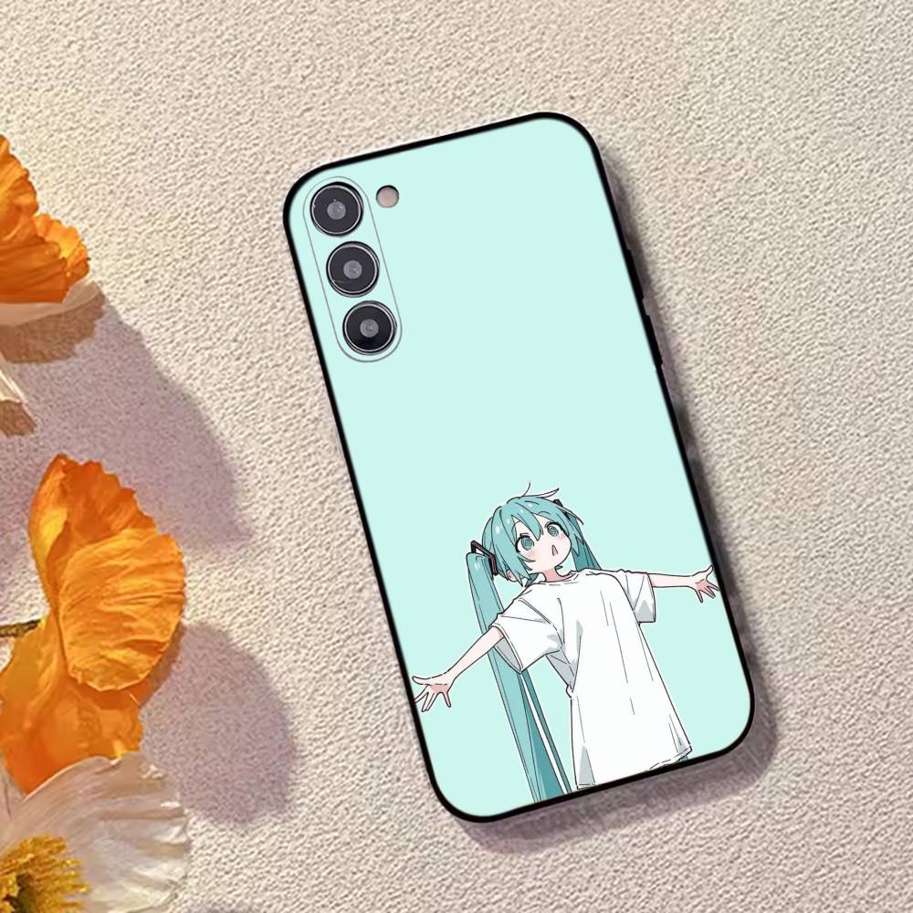 Cartoon Anime  H-Hatsunes MIku Phone Case Black Silicone Soft For Samsung Galaxy A73,A72,A71,A70,A53,A52,A51