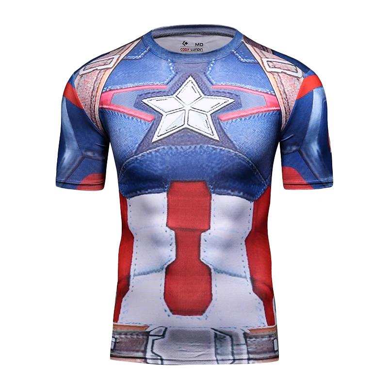 T-shirt Avengers Heroes Stampata 3D da Uomo Costume di Halloween per Role Playing Moda Casual Estiva Manica Corta Girocollo Top