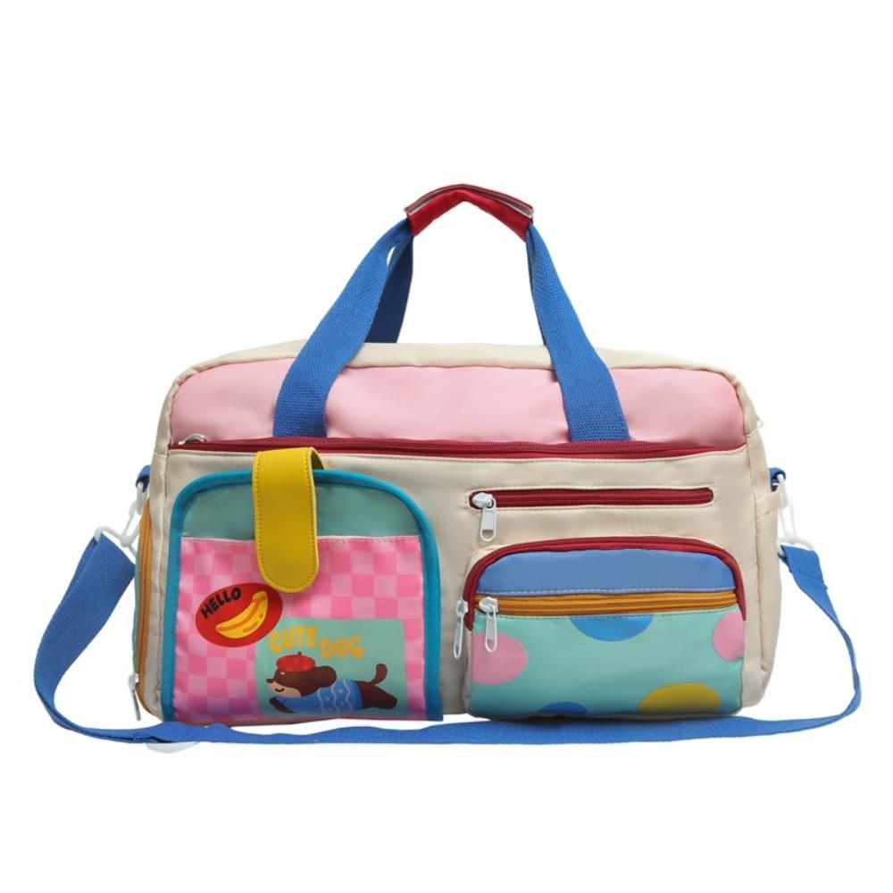 

Multiple Pockets Dopamine Travel Bag Oxford Gym Sports Tote Fashion Weekend Trip Bag Outdoor Yoga Style 2