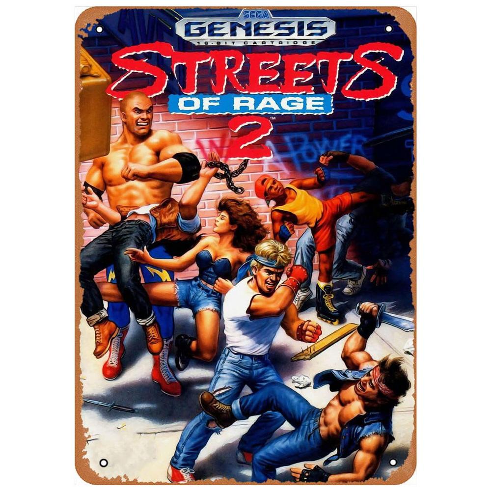 Metal Tin Signs Plaque Video Game Wall Decoration Vintage Art Posters Iron Painting for Man Cave Home Cafe Game Room Club Bar