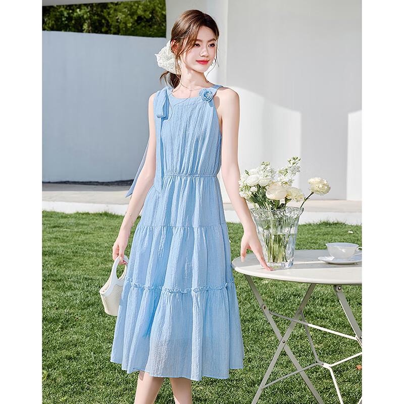 

2025 Summer Petite Elegant Slimming A-Line Dress M