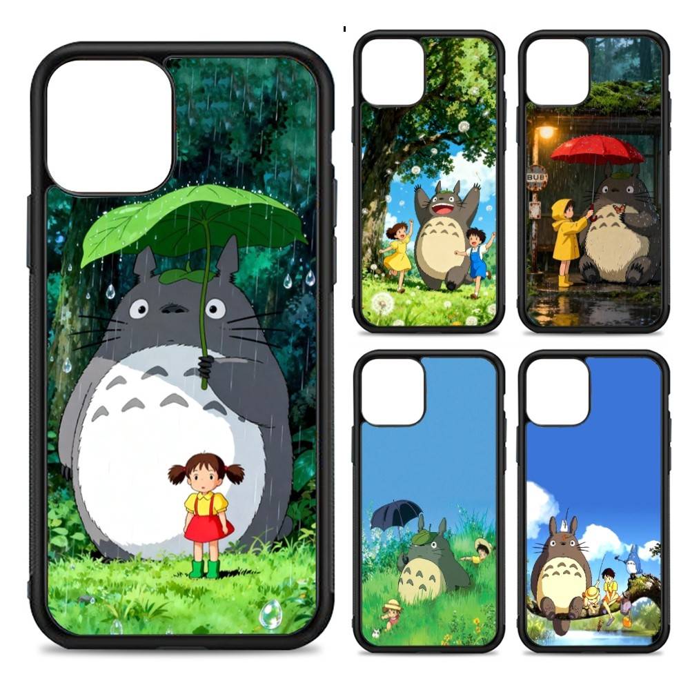 Cute T-Totoroes For iphone 17 Air 16 15 14 13 12 11 Pro Max TPU+PC Plus Shockproof Back Phone Cover