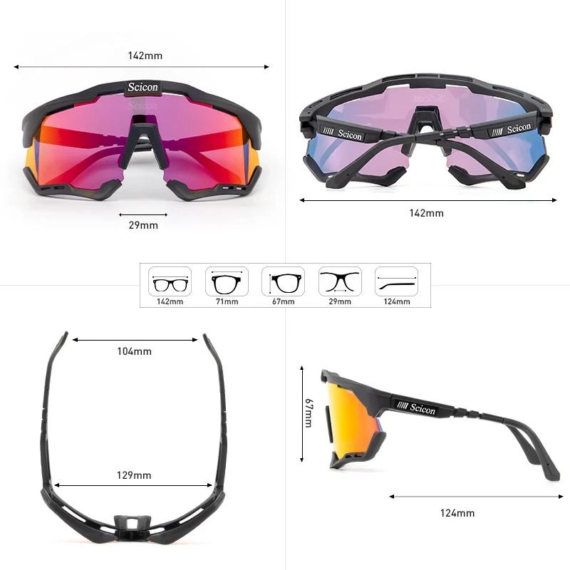 SCICON Cyklistické brýle Fotochromatická čočka Sluneční brýle pro outdoorové sporty Horské kolo Silniční kolo Muži Ženy Cyklistické brýle