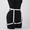 Sexy Leg Harness Waist Belt Leather Lingerie Thigh Garter Belt Bondage Lingerie Gothic Fetish Wear Women Festival Rave Outfit