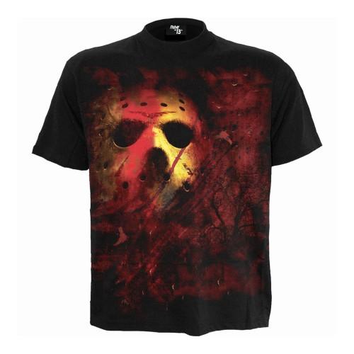 Friday The 13th Unisex Adult Jason Lives Back Print T-Shirt