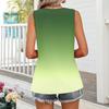 Square Collar Tank Top Women Print Tank Tee Casual Loose Fit Sleeveless Shirt