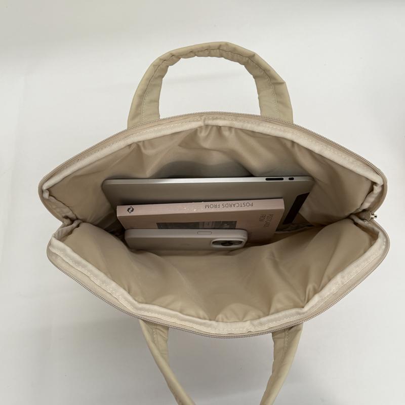 Laptop Bag Briefcase Women's Solid Color Tote Bag