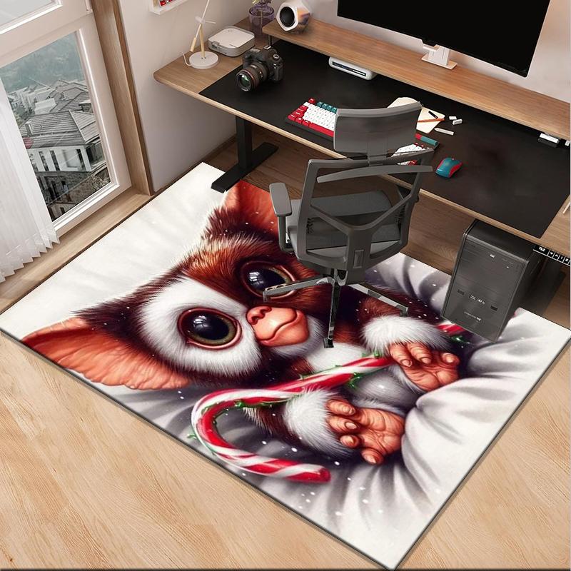 Mysterious Little Monster Office Rug Chair Mat, Game Carpet, Suitable for Front Door, Bedroom, Living Room, Desk, Holiday Gift