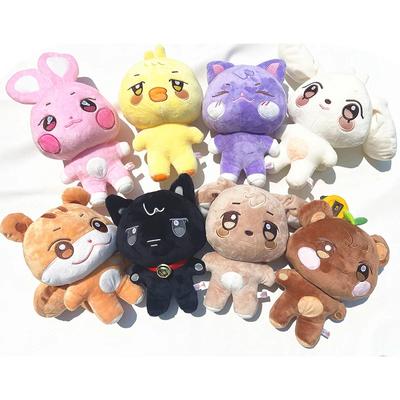 Kpop ATEEZ Seonghwa Hongjoong Figuras de Pelúcia Desenho Animado Yunho Yeosang San Mingi Wooyoung Jongho 10/30CM Coleções de Fãs Presentes