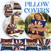 Throw Covers, Patriotic Independence Memorial Day USA Flag Cushion Case For Sofa Couch Set Of 4