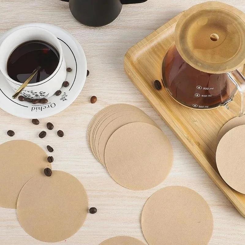 51/54/58mm Rundes Kaffeefilterpapier Moka Pot Universal Pulverschalenfilter Sekundärer Kaffeefilter 100 Stück Zellstoff Einweg