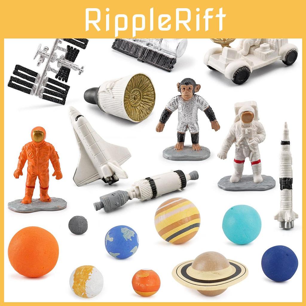 Space Rocket Satellite Model Set With Pvc Material For Kids Educational Science Toys