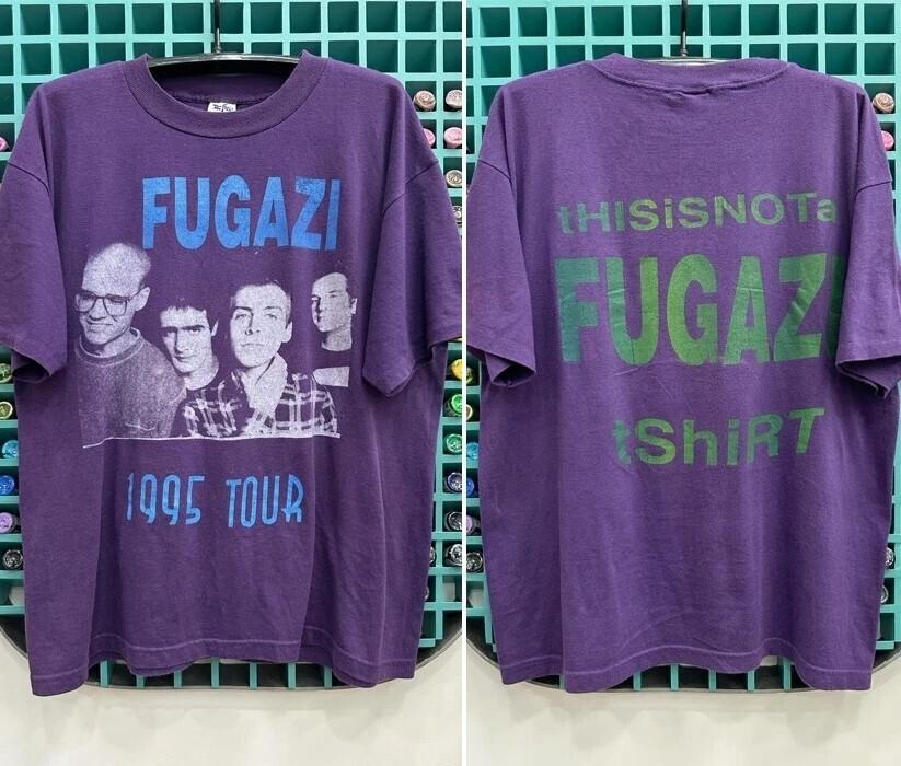 Fugazi 1995 Tour 2 Side Purple Short sleeve Unisex T shirt Remake S5XL Unisex T-Shirt M