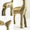 Antique Golden Aluminium Christmas Reindeer Figurine Statue 1 Pcs | Reindeer Showpiece for Tabletop, Bookshelf, Desktop, Cabinets, Valentine's Day