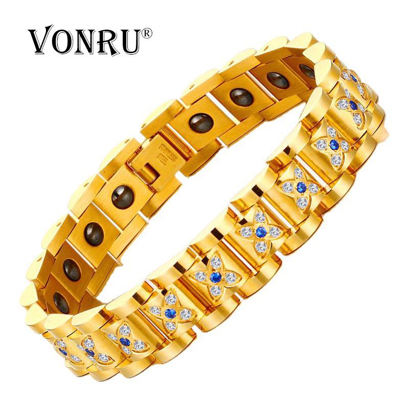 Buy Titanium Steel Bio Therapy Bracelet Health Energy Bracelet