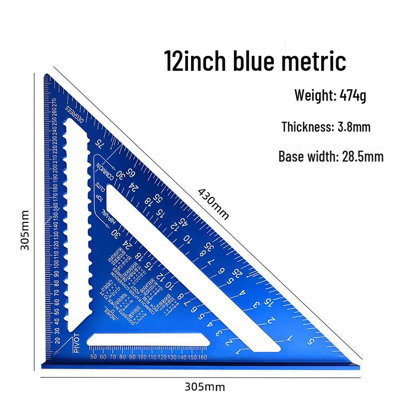Steel Ruler Positioning and Marking Tool for Woodworking