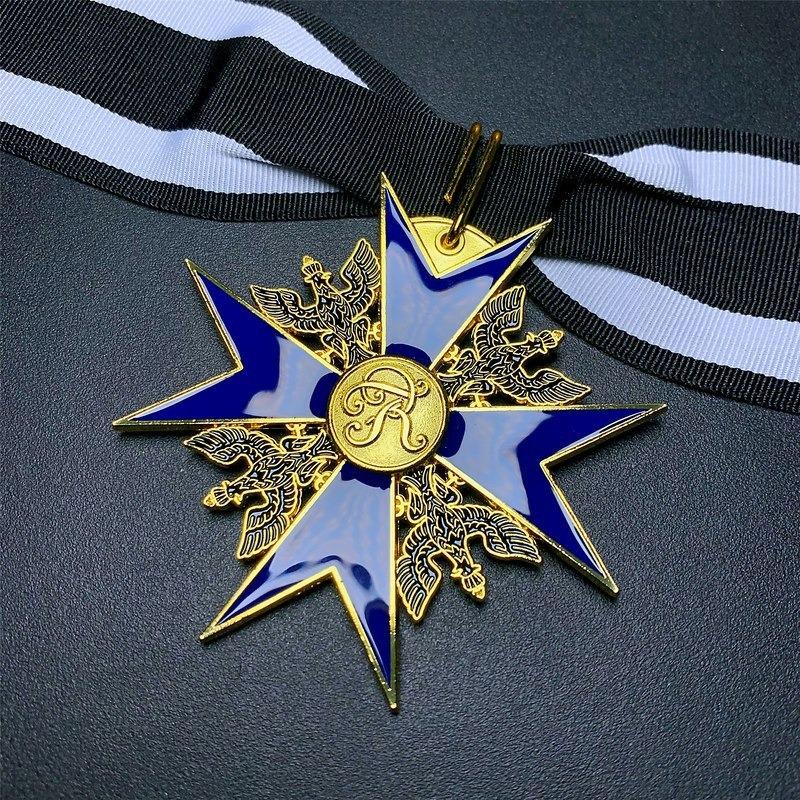 Black Eagle Medal, Blue Knight Medal, Necklace Pendant, Commemorative Medal, Film and Television Props