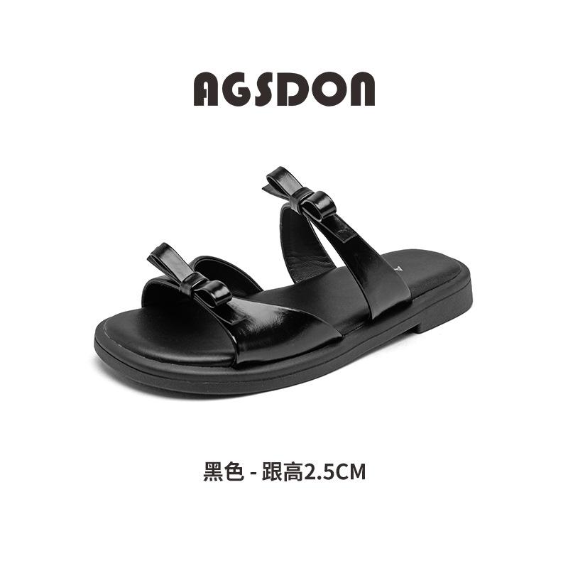 Flat-bottomed slippers new summer skirt evening French soft-bottomed sandals