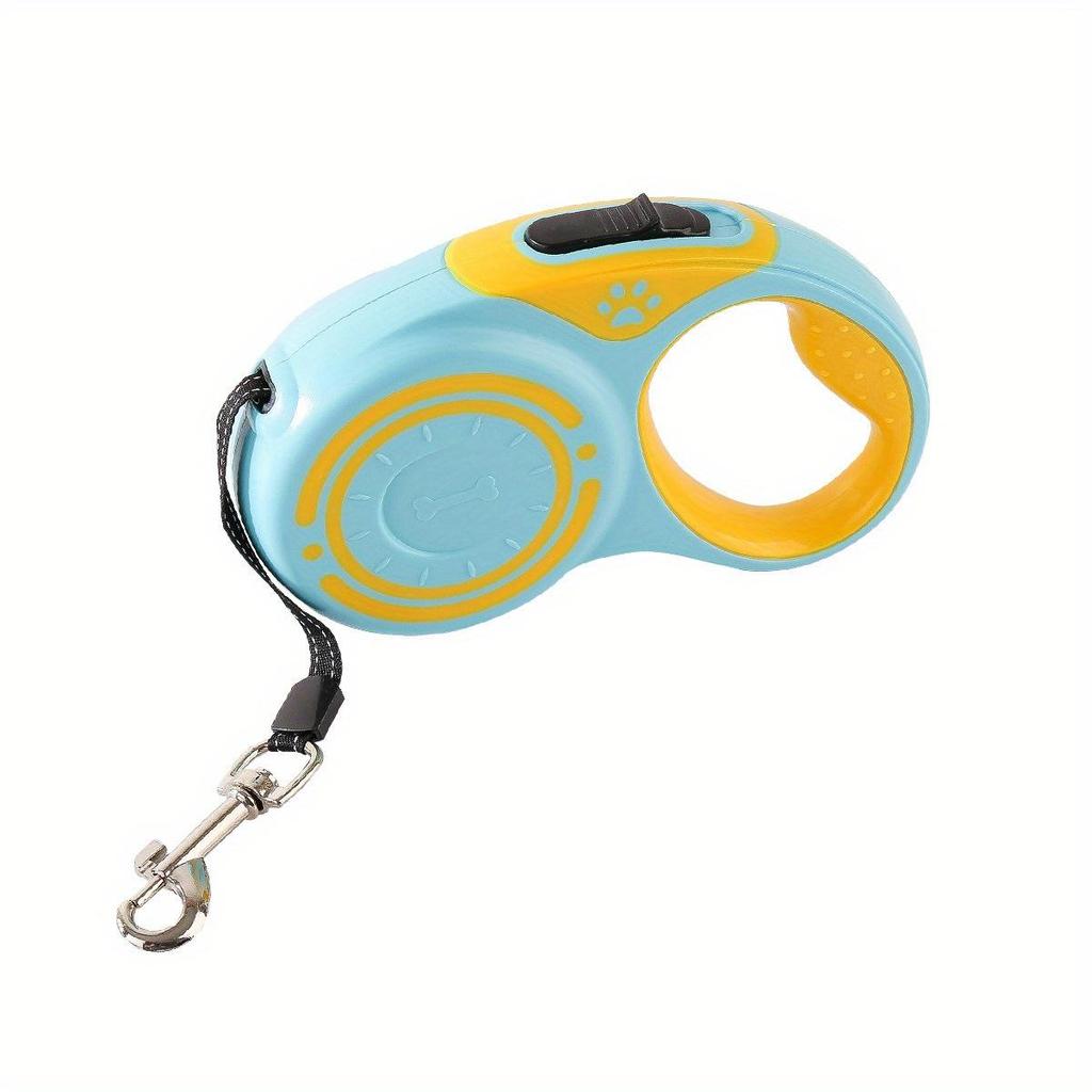 Coleira retrátil automática conveniente para cães: Passeie com seus cães pequenos e médios com facilidade!