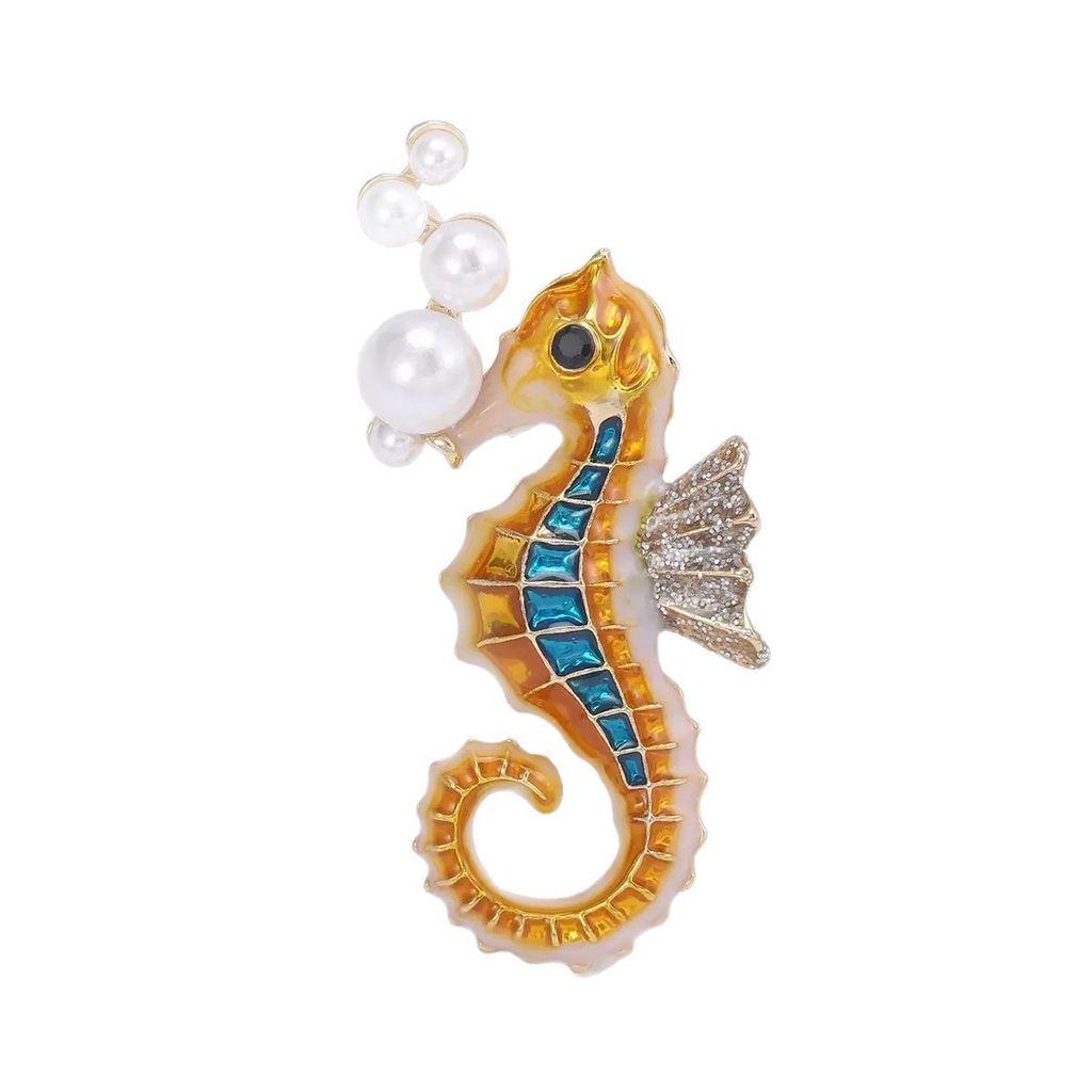 Marine Animal Brooch Pin With Alloy Material For Fashion Accessories And Daily Wear