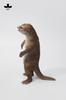 JXK Otter Otter Figur Statue Miniatur Fuchs Resin Modell Schreibtischzubehör Dekoration Geburtstagsgeschenk Bemaltes Fertigprodukt