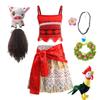 Nyeste Film Prinsesse Moana 2 Kjole Piger Cosplay Vaiana Karneval Fest Hav Eventyr Kostume Børn Festtøj Outfit