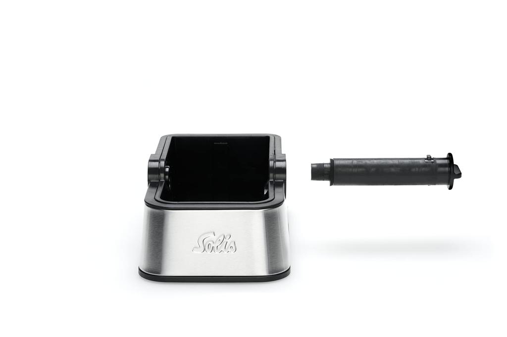 Solis Perfetta Knock Box Espresso Machine Accessory, Black (SKA97843)