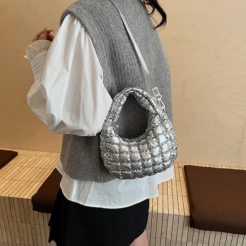 Fashion Cotton Clothes, Armpit Bag, New Padded Portable Shoulder Oblique Span Bag, Large-capacity Women's Bag Tide