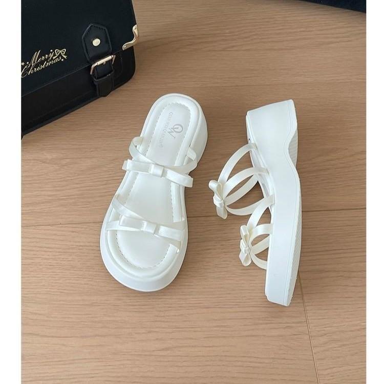 

Летние новые женские сандалии для отдыха на платформе в корейском стиле — ультрамягкие, легкие, универсальные и нескользящие, верхняя пляжная одежда 40