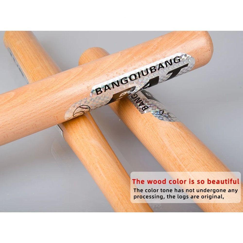 1Pcs Kids Training Children Baseball Bat Competition Accessory Solid Wood Baseball Training Shock Absorbing 54cm Softball Stick