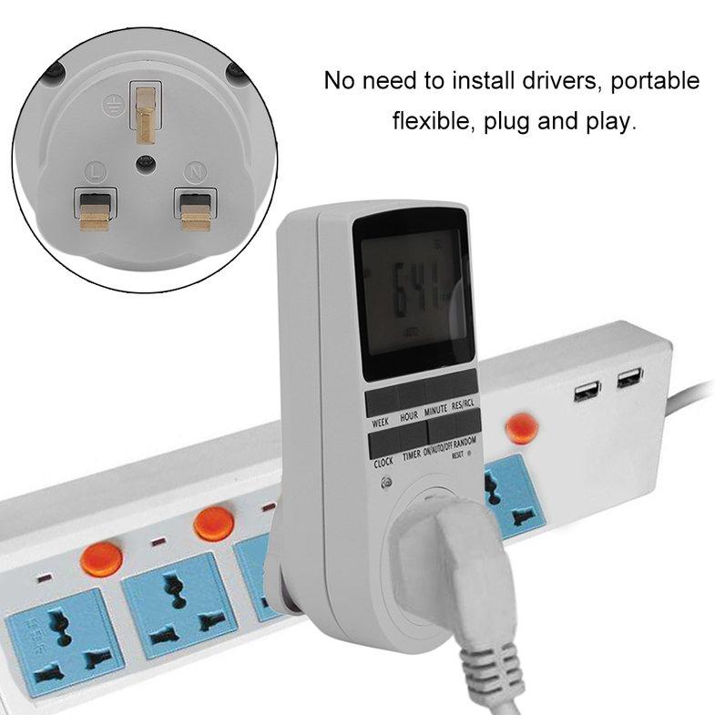 Buy Pearliky 12/24 Hour Changeable LCD Digital Electronic Programmable ...