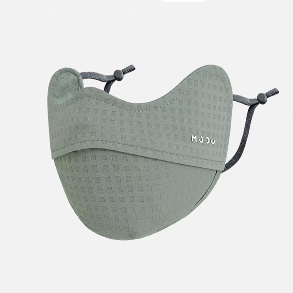 Solid Color Face Cover UV Protection Outdoor Face Shield Thin Sunscreen Mask  Cycling