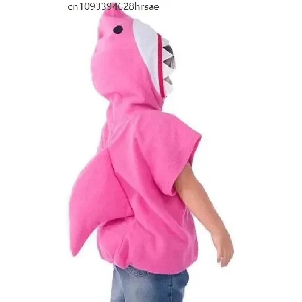 Funny Cosplay Gray Shark Hoodie Halloween Costume for Kids Christmas Carnival Fancy Dress Up Party Children Stage Show