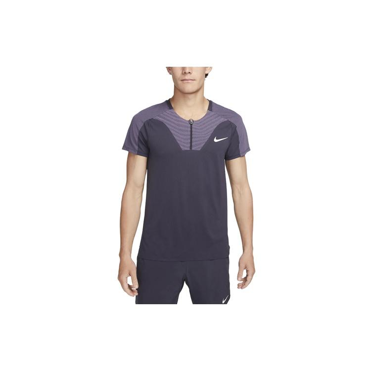 Nike Court Dri-FIT ADV Slam Logo Tee Purple Men s DV0693-015 L