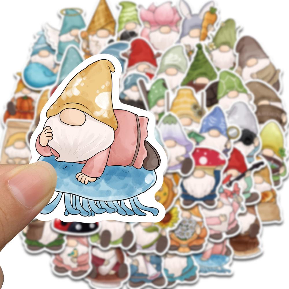 50PCS Cartoon Dwarf Stickers Nostalgia Coffee Skateboard Y2k Fashion Graffiti Laptop Luggage Waterproof Cartoon Graffiti Sticker
