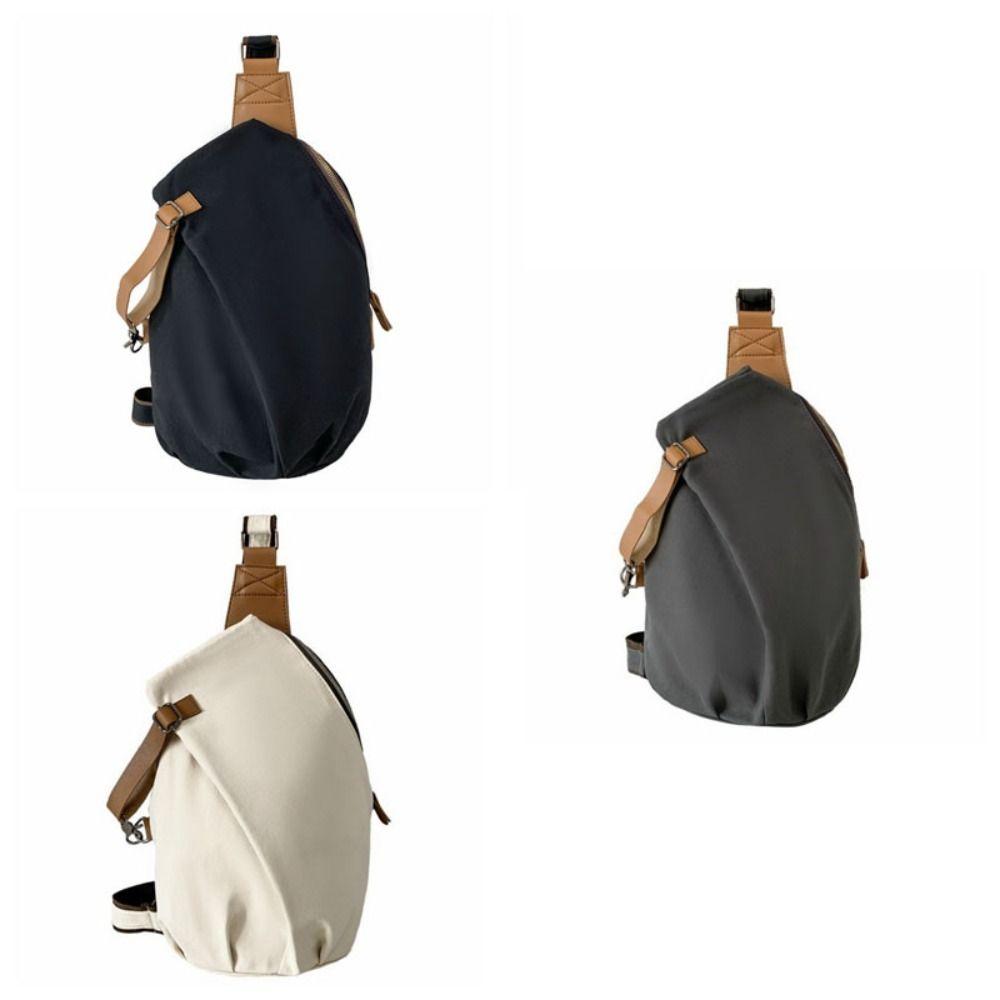 Large Capacity Nylon Crossbody Bag Solid Color Cycling Shoulder Bag Casual Phone Pouch  Unisex