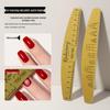 Washable Double-Sided Nail File with Non-Shedding Grit and Buffer Scale - Professional Wear-Resistant Nail Salon Tool
