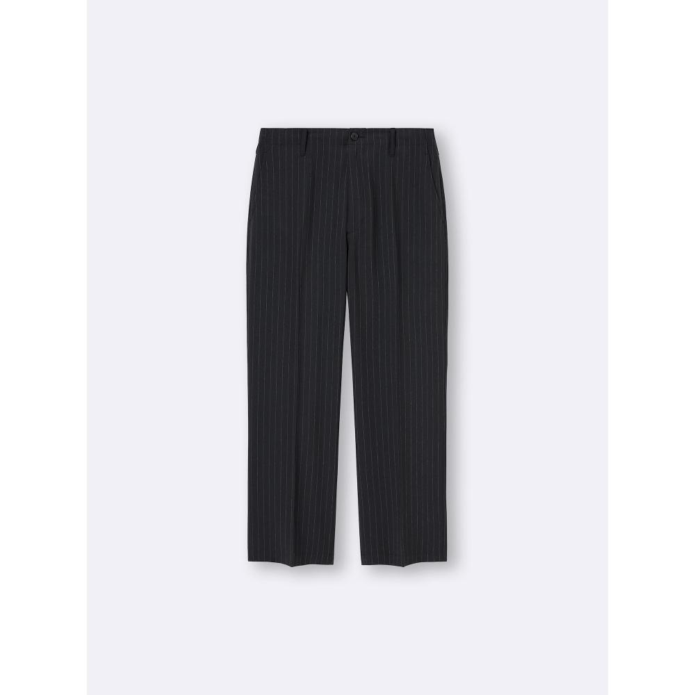 Gu Wide Slacks  Stripe   Length 69.5 73.5cm 