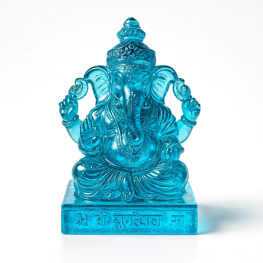 Ganeśa Głowa Słonia Hinduizm Bóg Posąg Potężny Amulet Sukcesu Talizmany Biżuteria Vintage Bogaty Ochrona Zdrowia Szczęśliwe Pieniądze Bogaty